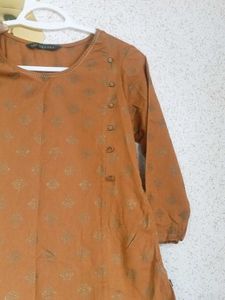 Stylish Brown Printed Kurta
