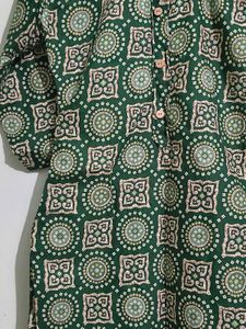Green Bandhani Kurta