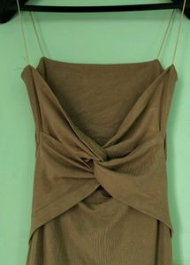 Sleek Ruched Spaghetti Strap Dress