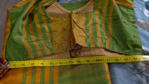 Elegant Checkered Silk Saree