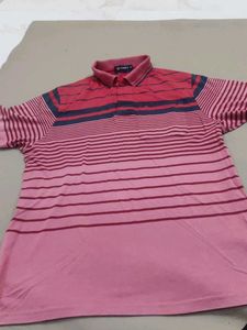 Men's Striped Polo T-Shirt