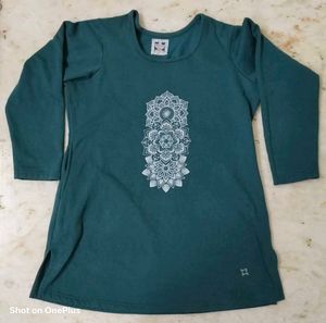 Green Mandala Print Top