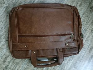 Vintage Brown Leather Briefcase Bag
