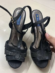 Black Sparkly Platform Heels size 36