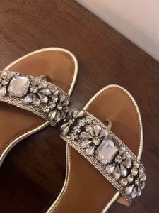 Embellished Flat Sandals