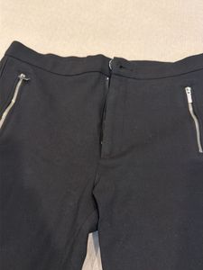 Stylish Black Zip Detail Pants