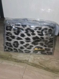 Leopard Print Clutch Bag