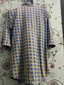Stylish Checked Long Shirt