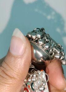 Oxidized Silver Earrings