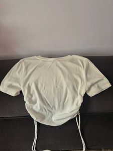 Ruched Side Drawstring Top