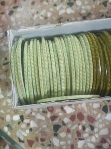 Set of 3 Bangles (Purple, Green, Light Green)