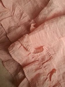 Flowy Pink Ruffle Top