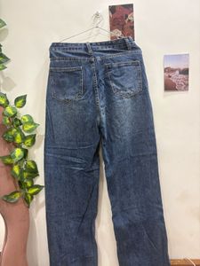 Savana Dark Blue High Waist Straight Leg Jeans
