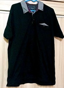 vDot by Van Heusen Polo tshirt with printed collar