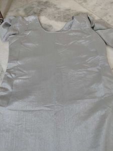 Elegant Grey Embroidered Kurta Set