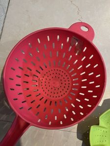 silicone strainer and poly set colander