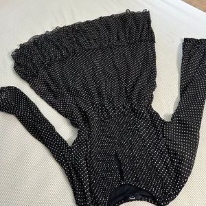 Stylish Black Polka Dot Dress