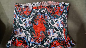 Floral Print Tube Top