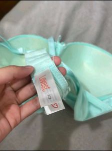 Aqua Lace Trim Push-Up Bra
