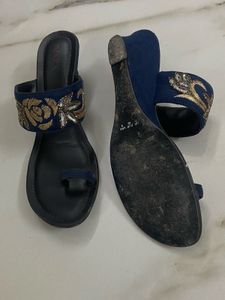 Embellished Blue shoes