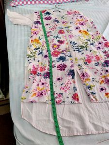 High Low Floral Kurta