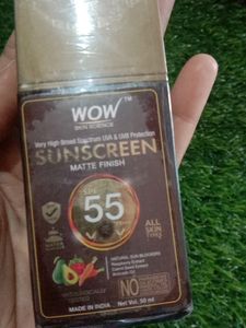 Wow Skin Science Sunscreen SPF 55