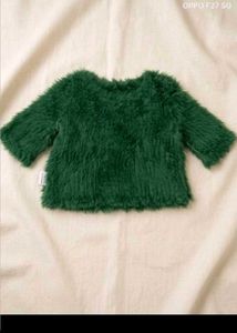 24. Emerald Green Faux Fur Sweater