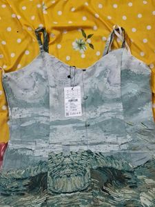 Abstract Print Mini Dress