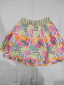 Boho Patchwork Tiered Skirt