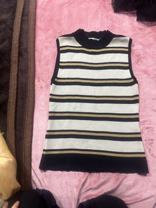 Striped Sleeveless Top
