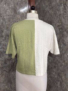 Cute Mickey &amp; Minnie Color Block T-Shirt