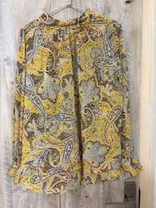 Boho Paisley Print Blouse