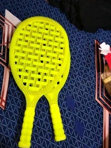 Yellow Plastic Racket Set