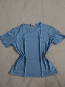 Baby Blue V-Neck T-Shirt