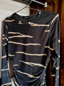 Chic Patterned Long Sleeve top