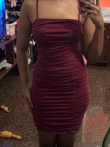 Chic Ruched Mini Dress