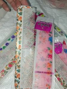 Floral Print Hair Combs