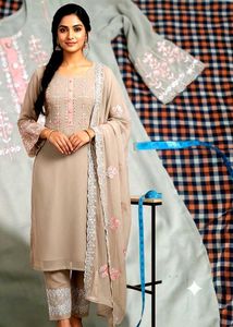 Embroidered Kurta Set with Dupatta