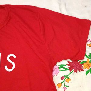 Trendy Red Crop Top