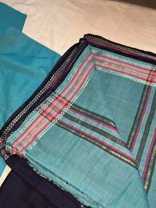 Navy Blue saree and blouse