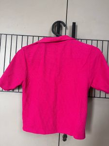 magenta collared T-shirts