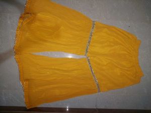 Elegant Yellow Embellished Ethnic Gown