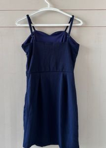 Navy Blue Strappy Mini Dress