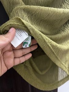 Chic Olive Green Off-Shoulder Top