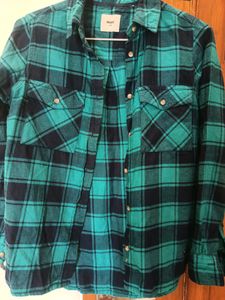 Max Green blue check Shirt
