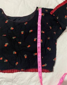 Rose Printed Blouse Bust Upto 36