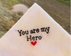 Customise Name and any words Embroidery Handkerchi