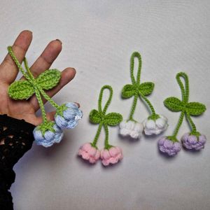 Crochet Lily of the Valley Charms / Keychain