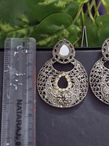 Elegant Oxidized Jhumka Earrings