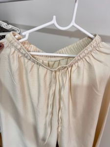 Comfortable Cream Palazzos